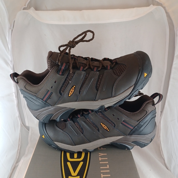 Keen Shoes Keen Mens Lansing Low Steel Toe Electrical Hazard Work